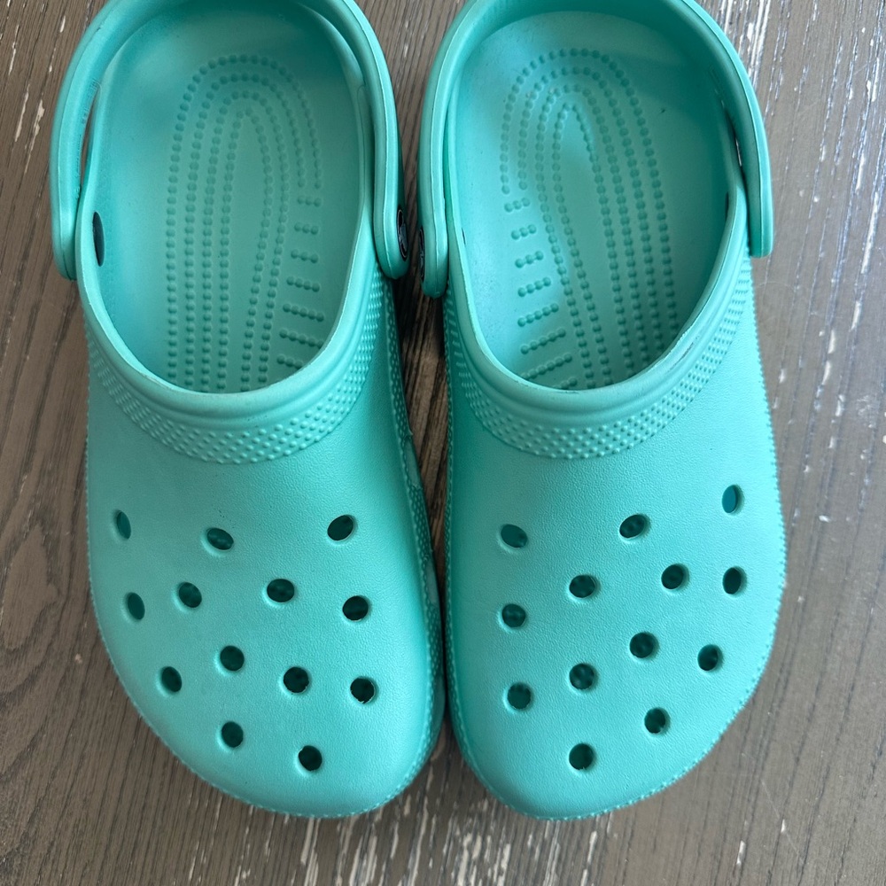 CROCS Blue Water Shoes with Ventilation and Heel Strap